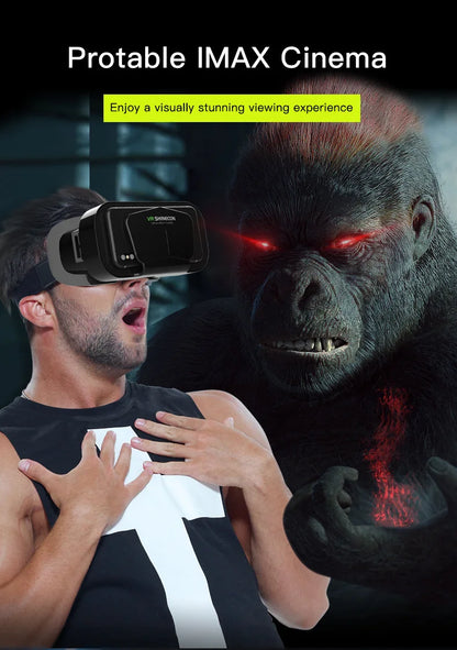 Shinecon VR Glasses 3D Headset Virtual Reality Devices Helmet Viar Lenses Goggle Smartphone Cell Phone Smart Games Mobile Viewer