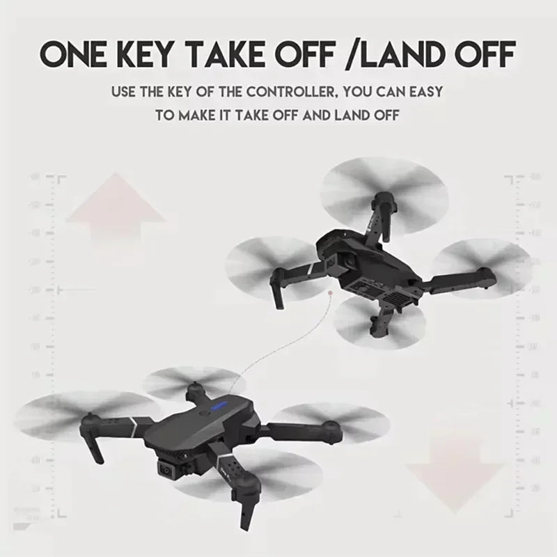 Hot E88Pro RC Drone 4K Professinal With 1080P Wide Angle Dual HD Camera Foldable RC Helicopter WIFI FPV Height Hold Apron Sell