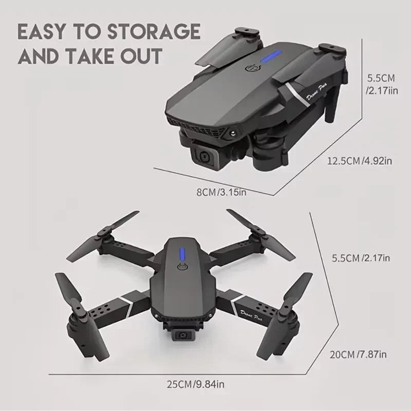 Hot E88Pro RC Drone 4K Professinal With 1080P Wide Angle Dual HD Camera Foldable RC Helicopter WIFI FPV Height Hold Apron Sell