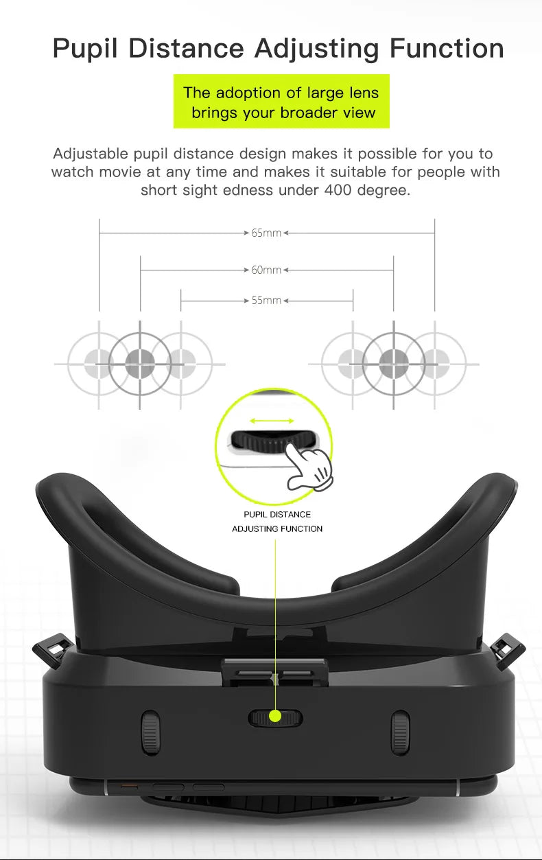 Shinecon VR Glasses 3D Headset Virtual Reality Devices Helmet Viar Lenses Goggle Smartphone Cell Phone Smart Games Mobile Viewer
