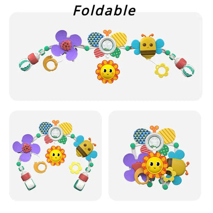 Baby Stroller Arch Toy Bouncer Toy Pram Activity Arch Toys Fine Motor Skills Toys Sensory Development Arch Baby Car Seat Toys