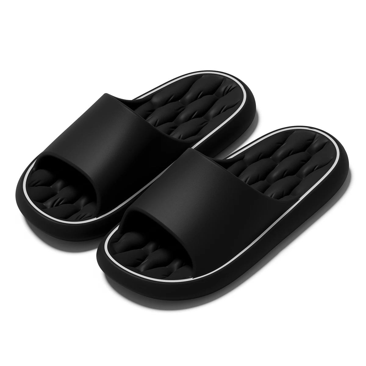 Summer Women Home Slippers Fashion Beach Flat Sandals Soft Comfortable Non-Slip Slides Indoor Outdoor Men Bathroom Flip Flops