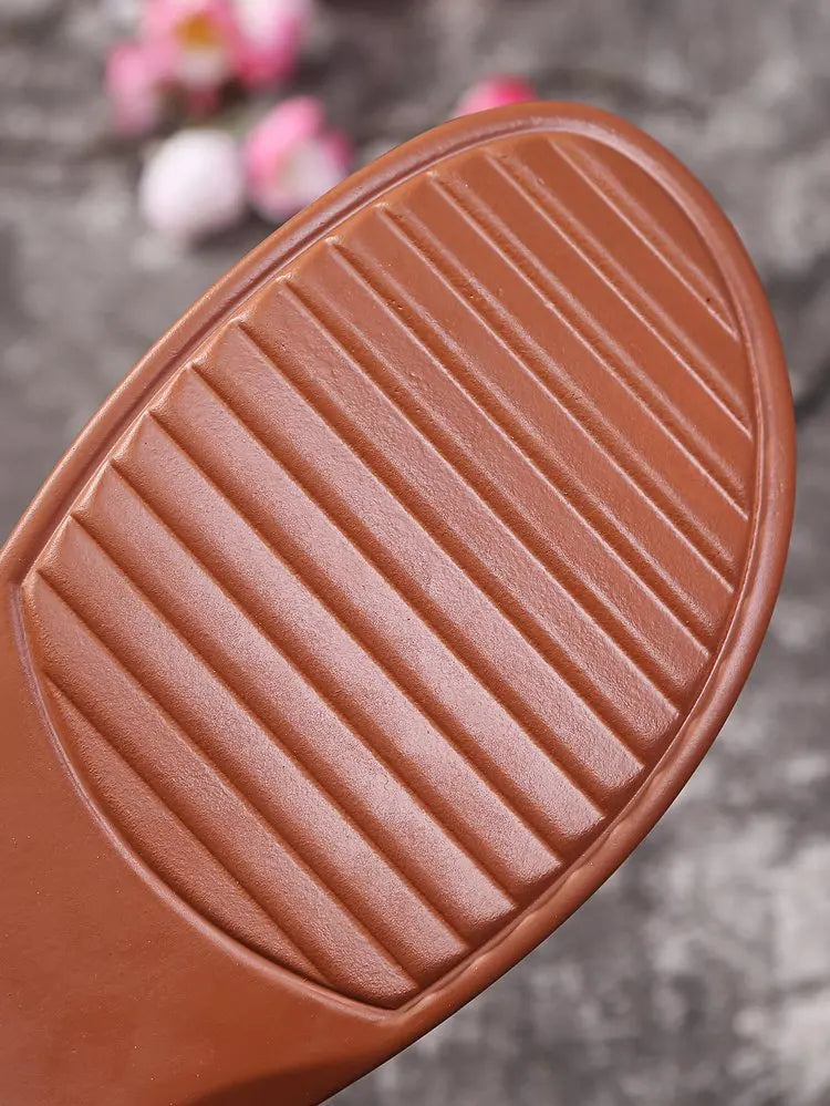 Women Slippers Embroider Flowers Leather Woman Sandals 2025 Outdoor Light Casual Wedges Slippers Slip on Summer Shoes for Women