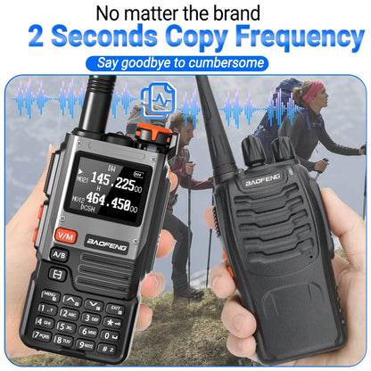 NEW Baofeng UV-K61 Walkie Talkie Air Band Wireless Copy Frequency Type-C Full Band UHF VHF DTMF NOAA UV-5R Upgraded