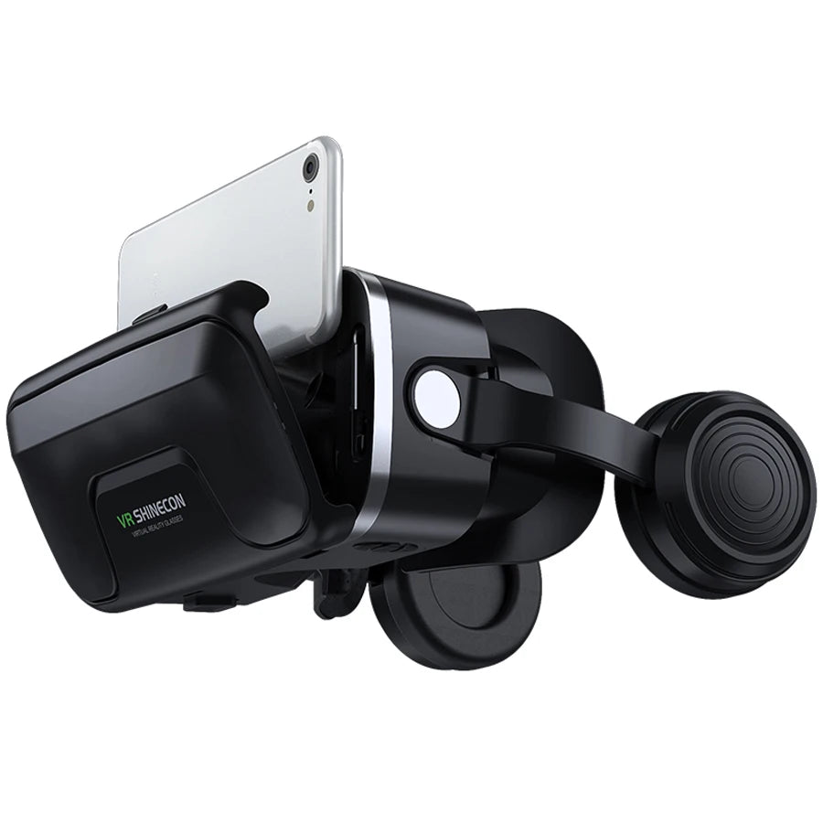 Shinecon VR Glasses 3D Headset Virtual Reality Devices Helmet Viar Lenses Goggle Smartphone Cell Phone Smart Games Mobile Viewer