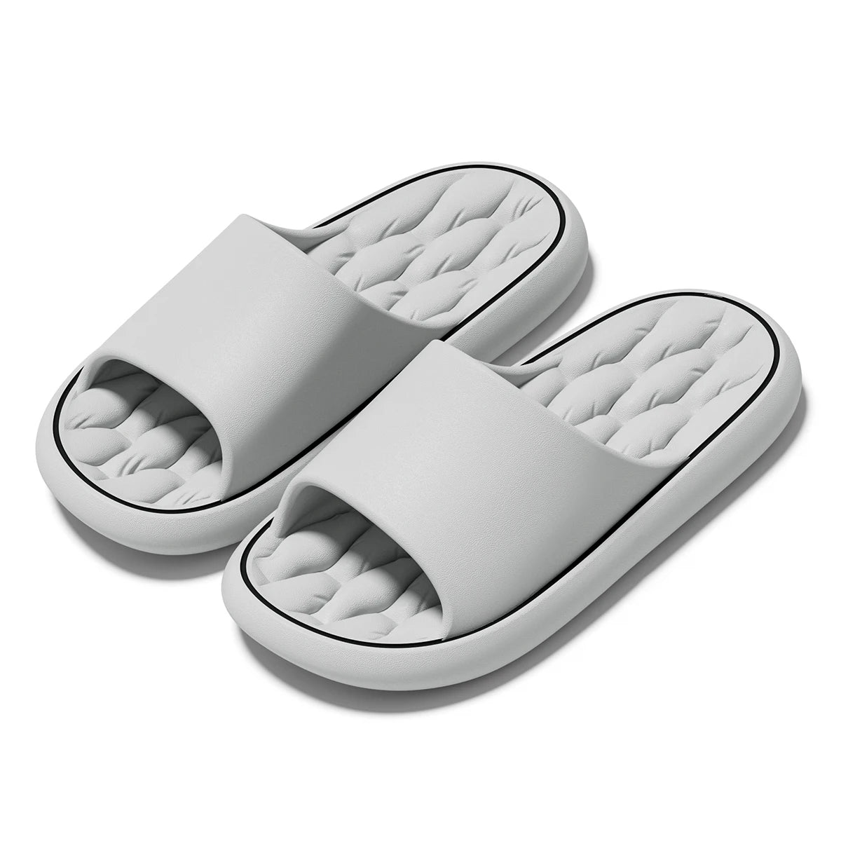 Summer Women Home Slippers Fashion Beach Flat Sandals Soft Comfortable Non-Slip Slides Indoor Outdoor Men Bathroom Flip Flops