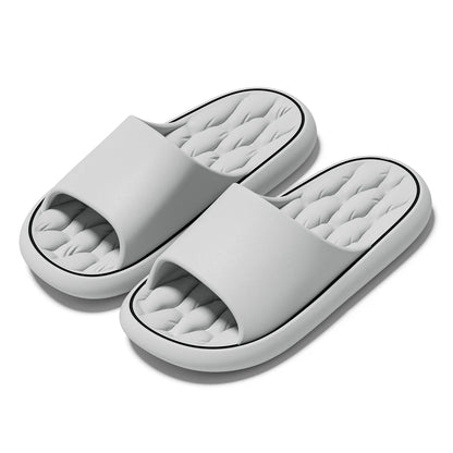 Summer Women Home Slippers Fashion Beach Flat Sandals Soft Comfortable Non-Slip Slides Indoor Outdoor Men Bathroom Flip Flops