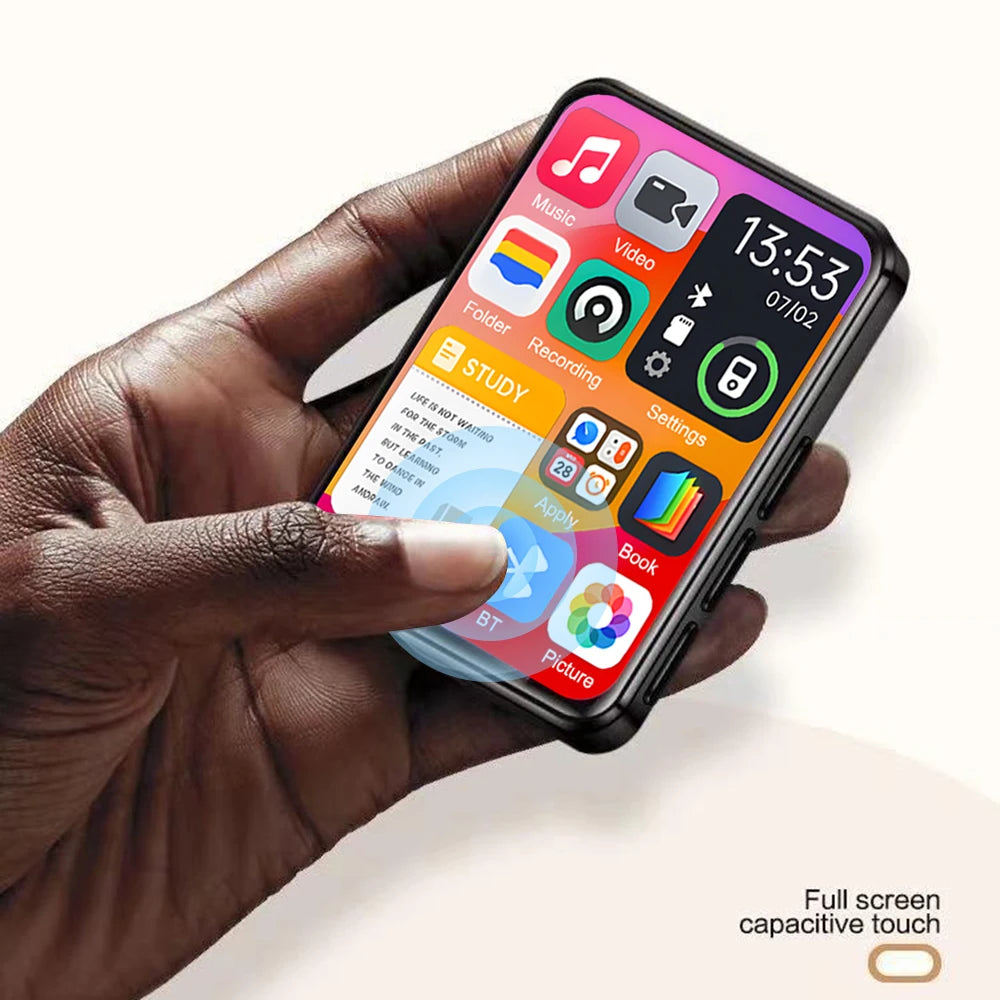 128G MP3 Player Bluetooth 5.4 HiFi MP3 Music Player Built-in Speaker 2.4inch Touch Screen MP4 Player with E-book/Video Recording