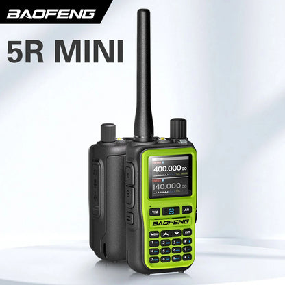 2PCS Baofeng UV-5R Mini Walkie Talkie NOAA Bluetooth Programming USB-C Charging AM Wireless Copy Frequency Full Band FM Two Way
