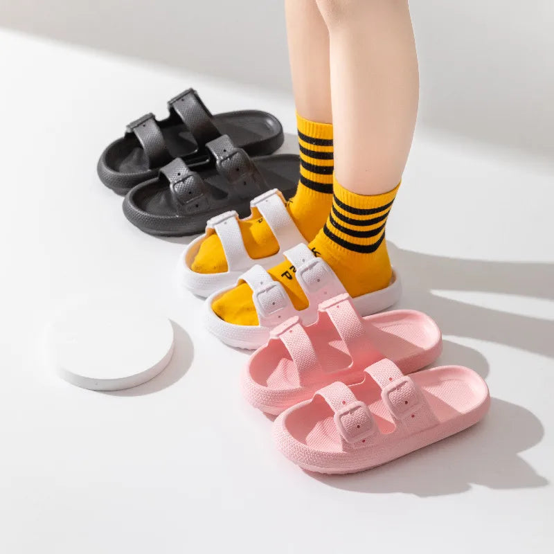 Comwarm 2025 New Women's Slippers Concise Outdoors  Women's Sandals With Adjustable Buckle Leisure Light Female Beach Slippers