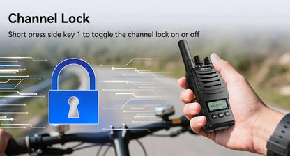 Retevis H777D (H777 Upgraded）Walkie Talkie Portable License Free LCD Display Radio Long Range Type-C Walkie-Talkies for Camping
