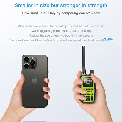 2PCS Baofeng UV-5R Mini Walkie Talkie NOAA Bluetooth Programming USB-C Charging AM Wireless Copy Frequency Full Band FM Two Way