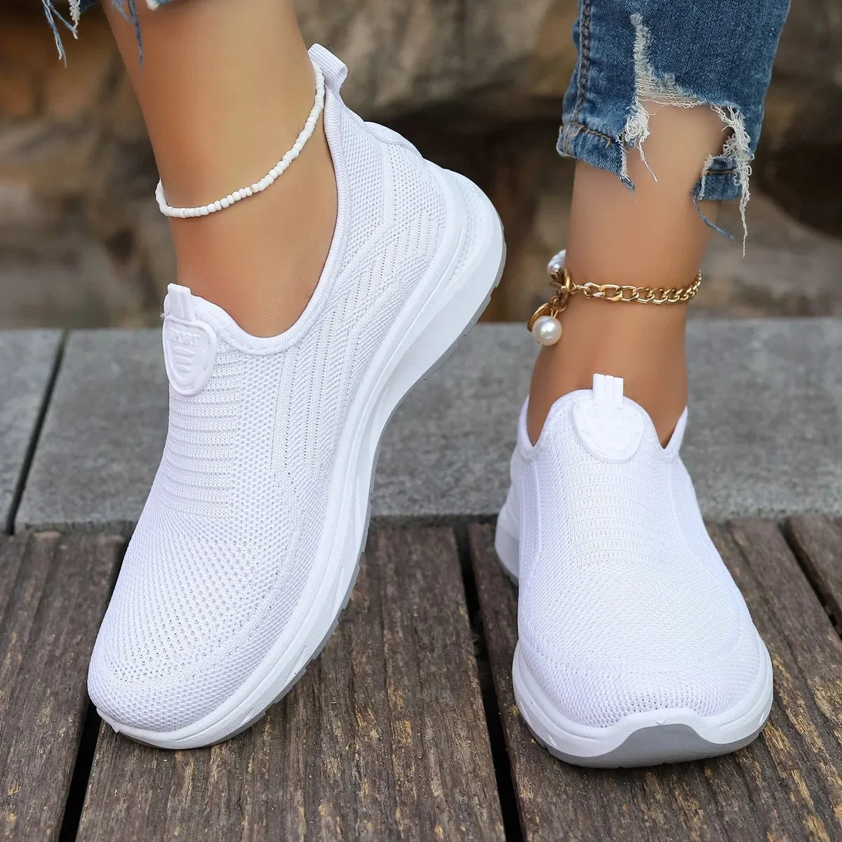 2025 New Summer Mesh Breathable Large Women's Casual Shoes Soft Sole Lightweight Women's  Single  Shoes Free Shippiing Shoes