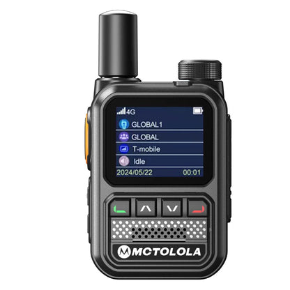 MCTOLOLA 5G LTE POC Radio Handheld Walkie Talkie Loud & Clear Horn Long Intercom Range up to 5000km for GLOBAL Communication
