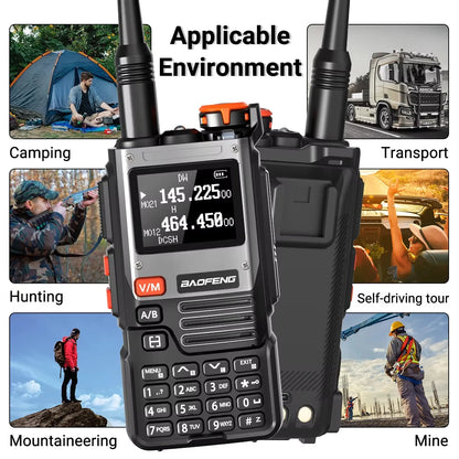 NEW Baofeng UV-K61 Walkie Talkie Air Band Wireless Copy Frequency Type-C Full Band UHF VHF DTMF NOAA UV-5R Upgraded