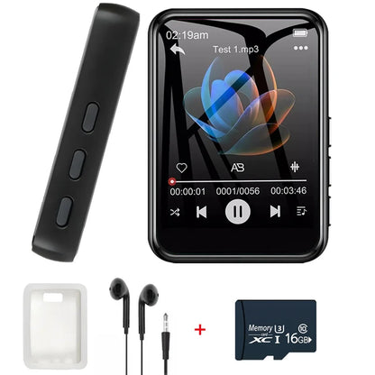 128G MP3 Player Bluetooth 5.4 HiFi MP3 Music Player Built-in Speaker 2.4inch Touch Screen MP4 Player with E-book/Video Recording