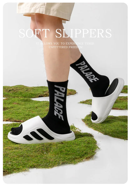 Women's Sabot Shoes Anti-slip and Odorproof Soft Bottom Women's Sandals Summer 2025 Indoor Slippers Sports Style Woman