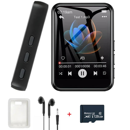 128G MP3 Player Bluetooth 5.4 HiFi MP3 Music Player Built-in Speaker 2.4inch Touch Screen MP4 Player with E-book/Video Recording