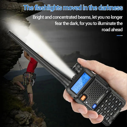 BAOFENG 5W UV-5R Dual Band VHF/UHF 136-174MHz & 400-520MHz FM Portable Two Way Radio Handheld Walkie Talkie