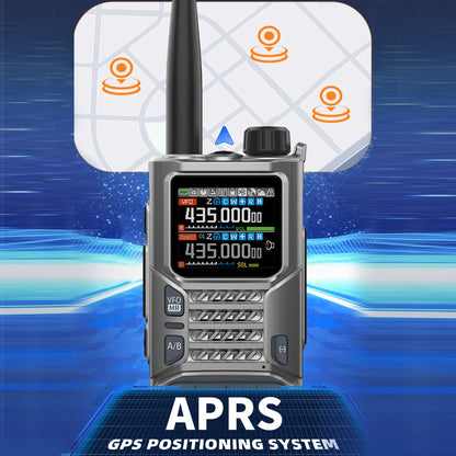 Baofeng RD-55PRO Walkie Talkie GPS APRS Long Range Bluetooth Programming Type-C Compass Portable Amateur Ham Radio For Camping