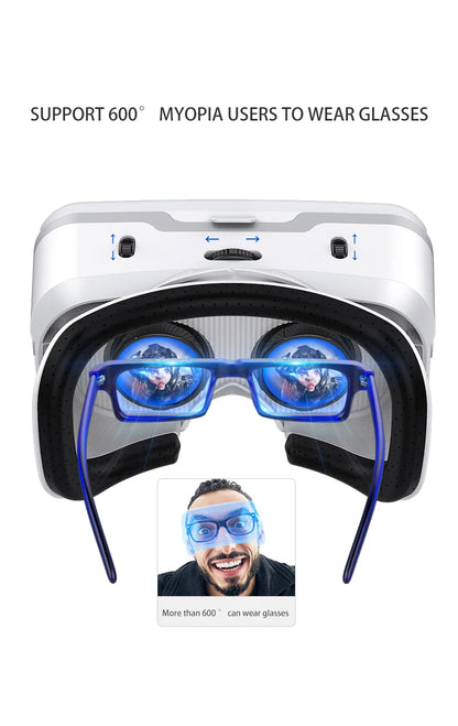 Shinecon VR Glasses 3D Headset Virtual Reality Devices Helmet Viar Lenses Goggle Smartphone Cell Phone Smart Games Mobile Viewer