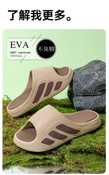 Women's Sabot Shoes Anti-slip and Odorproof Soft Bottom Women's Sandals Summer 2025 Indoor Slippers Sports Style Woman