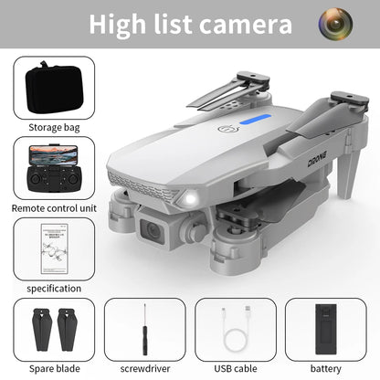 E88 Pro Brushless Drone with camera RC Drone 4K Professinal HD Camera Foldable Dron Helicopter WIFI Aerial Photography Boy Toys