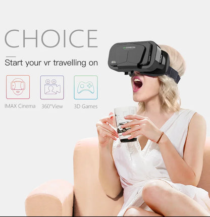 Shinecon VR Glasses 3D Headset Virtual Reality Devices Helmet Viar Lenses Goggle Smartphone Cell Phone Smart Games Mobile Viewer