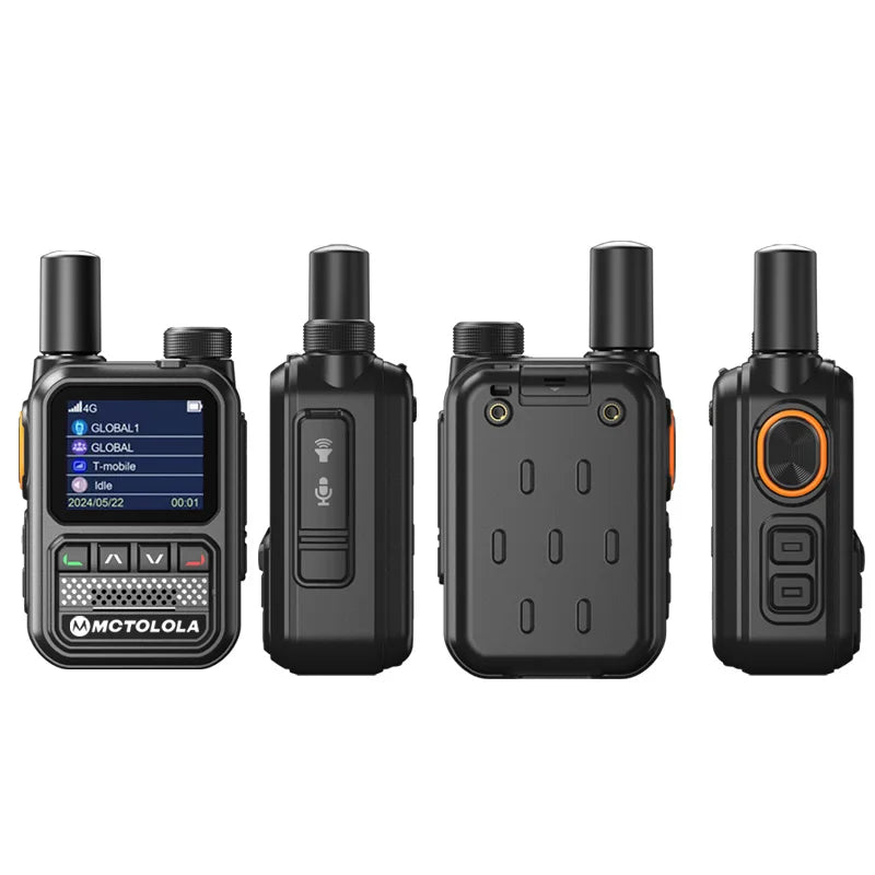 MCTOLOLA 5G LTE POC Radio Handheld Walkie Talkie Loud & Clear Horn Long Intercom Range up to 5000km for GLOBAL Communication