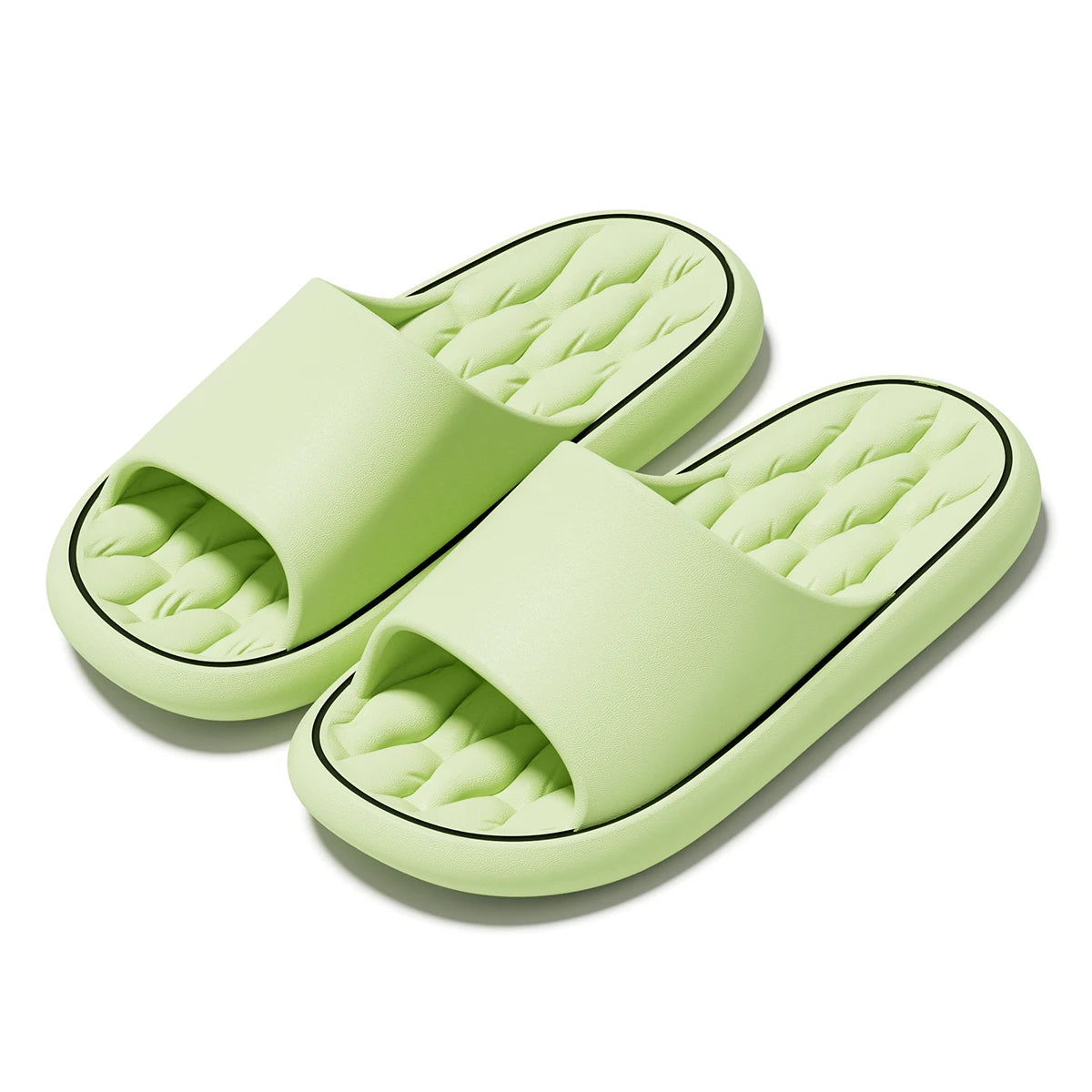 Summer Women Home Slippers Fashion Beach Flat Sandals Soft Comfortable Non-Slip Slides Indoor Outdoor Men Bathroom Flip Flops