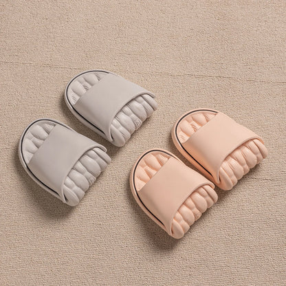 Summer Women Home Slippers Fashion Beach Flat Sandals Soft Comfortable Non-Slip Slides Indoor Outdoor Men Bathroom Flip Flops