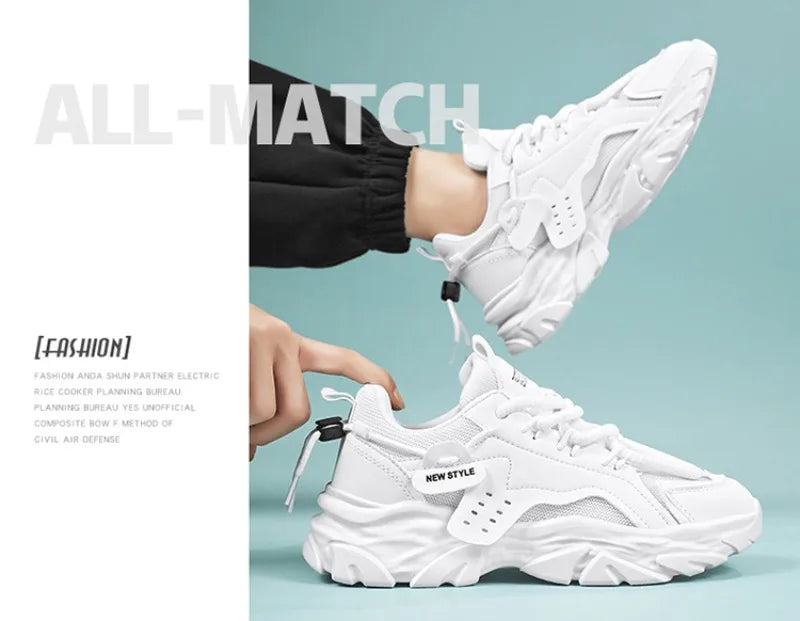 Spring Summer Men Sneakers High Quality Mesh Breathable Air Cushion Running Shoes Tennis Shoe Luxury Brand Platform Shoes Tenis