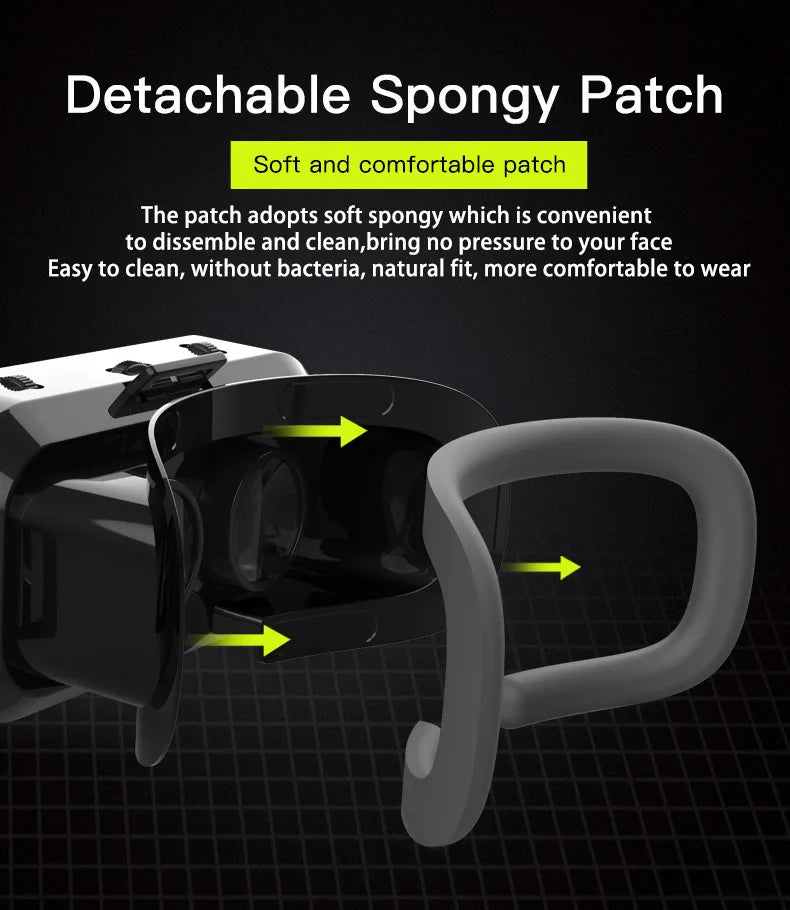 Shinecon VR Glasses 3D Headset Virtual Reality Devices Helmet Viar Lenses Goggle Smartphone Cell Phone Smart Games Mobile Viewer