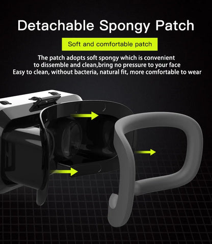 Shinecon VR Glasses 3D Headset Virtual Reality Devices Helmet Viar Lenses Goggle Smartphone Cell Phone Smart Games Mobile Viewer