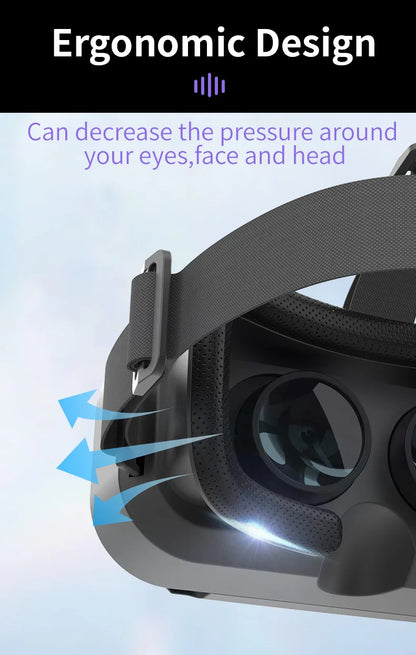 Shinecon VR Glasses 3D Headset Virtual Reality Devices Helmet Viar Lenses Goggle Smartphone Cell Phone Smart Games Mobile Viewer