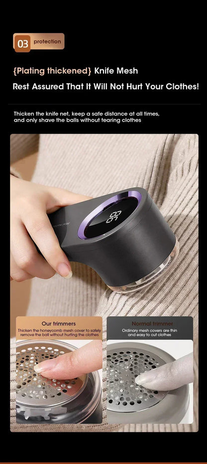 Household Clothes Shaver Fabric Lint Remover Fuzz Electric Fluff Portable Brush Blade Professional Rechargeable Fur Ball Trimmer