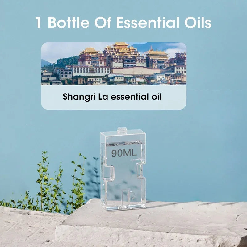 Wireless Hang Aromatherapy Machine Air Freshener Purifier with Night Light Essential Oil Perfume Diffuser Living Room Deodorizer