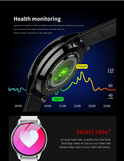 LIGE Men Smart Watch Women Heart Rate Blood Pressure Monitoring Bluetooth Call Smart Watches Men IP67 Waterproof Men Smartwatch