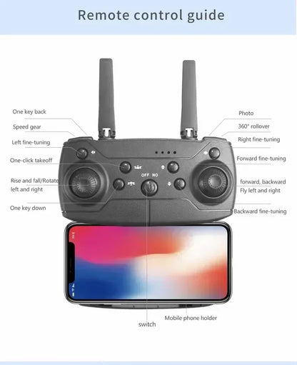 Hot E88Pro RC Drone 4K Professinal With 1080P Wide Angle Dual HD Camera Foldable RC Helicopter WIFI FPV Height Hold Apron Sell