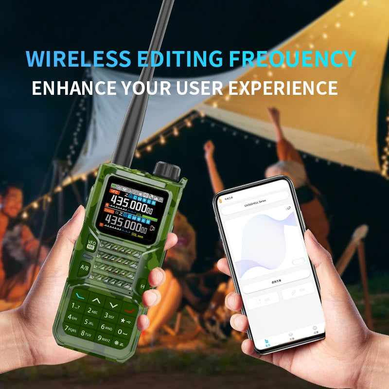 Baofeng RD-55PRO Walkie Talkie GPS APRS Long Range Bluetooth Programming Type-C Compass Portable Amateur Ham Radio For Camping