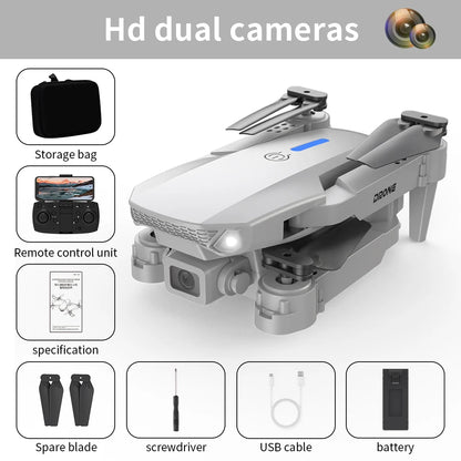 E88 Pro Brushless Drone with camera RC Drone 4K Professinal HD Camera Foldable Dron Helicopter WIFI Aerial Photography Boy Toys