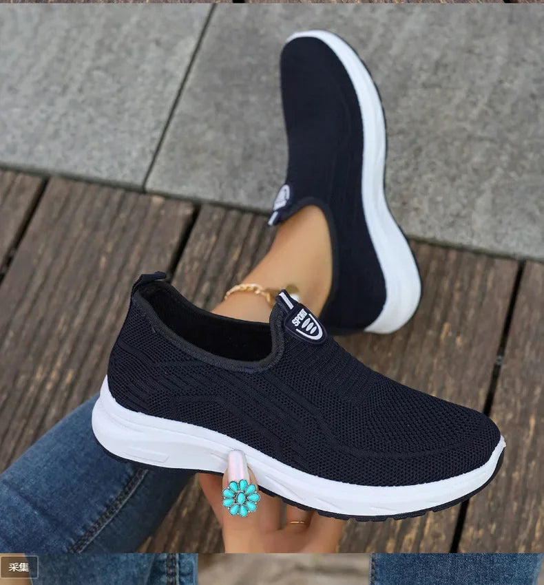 2025 New Summer Mesh Breathable Large Women's Casual Shoes Soft Sole Lightweight Women's  Single  Shoes Free Shippiing Shoes