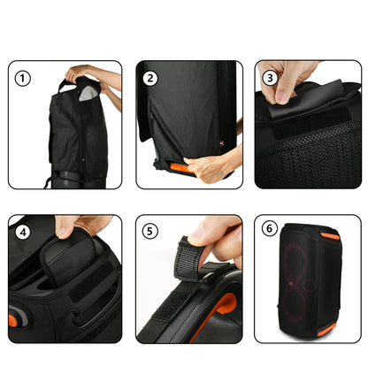 Speaker Dust Cover No Removal Protective Case Scratch-resistant Dust Protection Case for JBL Partybox 110 Portable BT Speaker