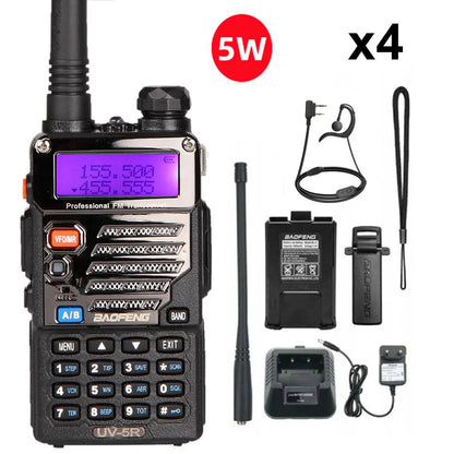 BAOFENG 5W UV-5R Dual Band VHF/UHF 136-174MHz & 400-520MHz FM Portable Two Way Radio Handheld Walkie Talkie