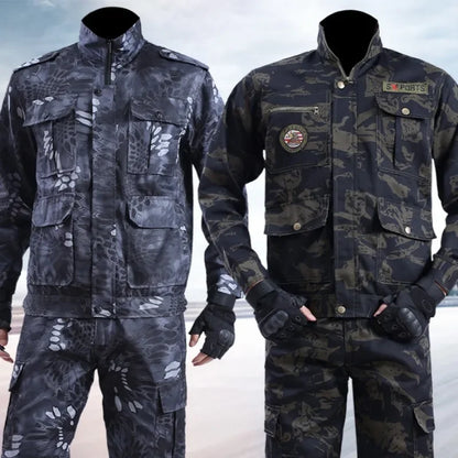 Spring and Autumn Work Clothes Men Wear Thick New Suit Pants Site Maintenance Auto Repair Clothing Clothes for Men