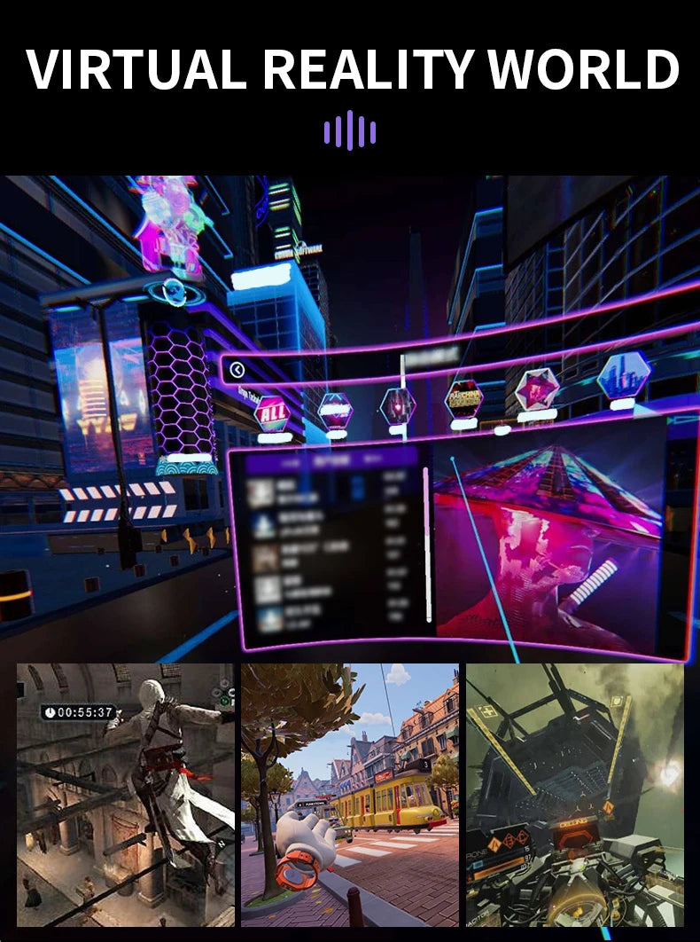 Shinecon VR Glasses 3D Headset Virtual Reality Devices Helmet Viar Lenses Goggle Smartphone Cell Phone Smart Games Mobile Viewer