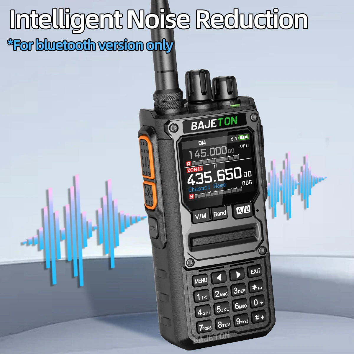 BAJETON BJ-7800 Walkie Talkie Long Range SW MW LW AM SSB CB 10W Receive Wireless Bluetooth Phone Programming NOAA Two Way Radio