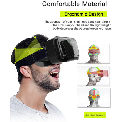 Shinecon VR Glasses 3D Headset Virtual Reality Devices Helmet Viar Lenses Goggle Smartphone Cell Phone Smart Games Mobile Viewer