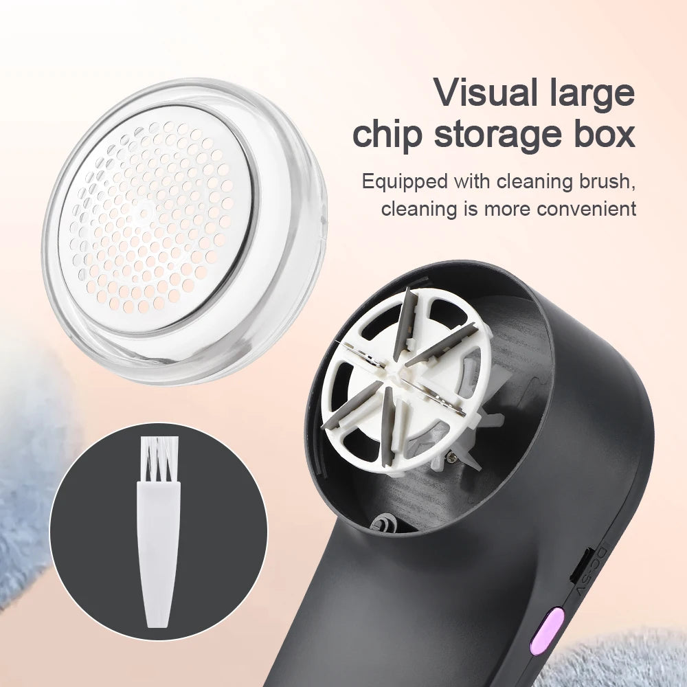 Household Clothes Shaver Fabric Lint Remover Fuzz Electric Fluff Portable Brush Blade Professional Rechargeable Fur Ball Trimmer